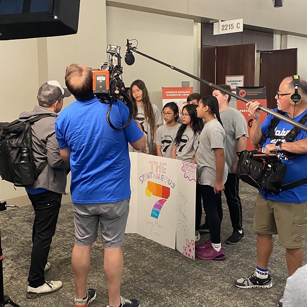  Oxbow Creek students interviewed at Global Finals competition